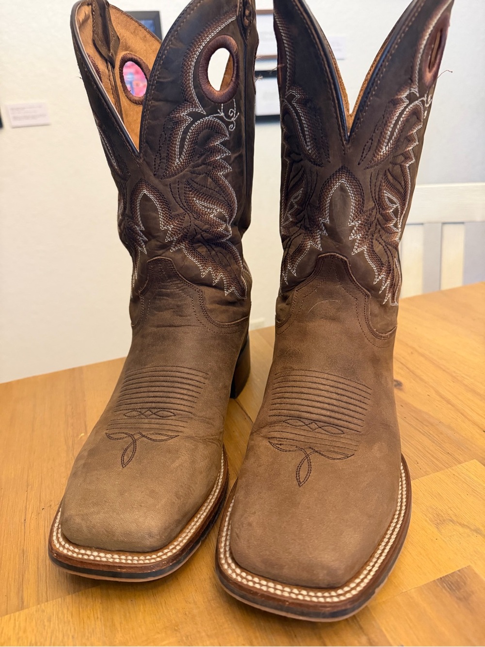 Men’s Dan Post Brown Western Cowboy Boots Hybrid sole 9.5D